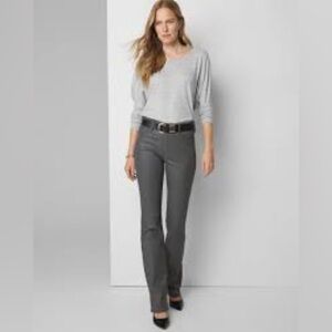 White House Black Market High-Rise Coated Gray Skinny Pants Women's size 4 NWT
